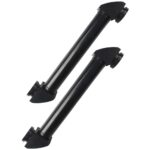 Support pour microscope robuste et ajustable en métal noir.