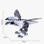 Weißer Dinosaurier-Roboter – Bild 4