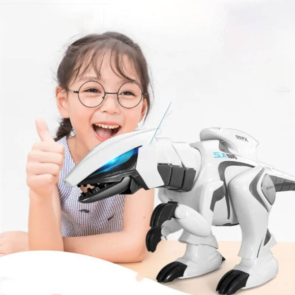 Robot chien éducatif pour enfants, jouet scientifique interactif avec fonctionnalités éducatives et divertissantes, parfait pour stimuler l'apprentissage et la curiosité des jeunes.