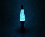 Lampe de nuit en forme de volcan avec lumière bleue scintillante, idéale pour la décoration scientifique ou pour créer une ambiance apaisante dans une chambre.