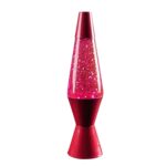 Lampe à laveur de liquide rose avec paillettes, design coloré et brillant, idéale pour la décoration scientifique ou ludique.