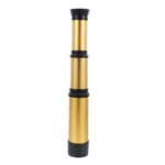Téléscope scientifique portable avec corps en or et détails noirs, idéal pour l'observation astronomique ou scientifique. Compact et élégant, parfait pour les amateurs et professionnels.