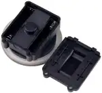 Piles 9V et boîtier de pile pour détecteur de fumée, composants électroniques pour appareils de sécurité, alimentation électrique, pièces détachées.