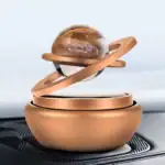 Modèle de boule scientifique avec support en métal rose doré, illustrant un objet de décoration inspiré de la science, parfait pour une boutique de décoration scientifique.