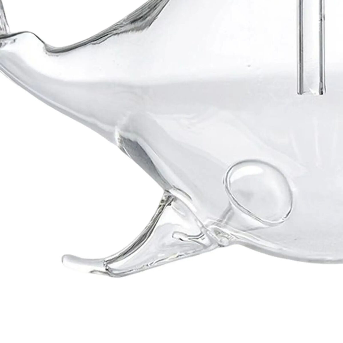Balayette en verre scientifique transparent pour expériences et décoration.