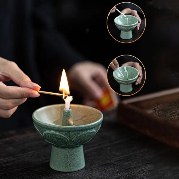 Porte-bougie original en forme de coupe scientifique, parfait pour la décoration de laboratoire ou pour une ambiance unique lors d'événements.