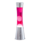 Objet scientifique | Vase lumineux en forme de sablier avec LED rose.