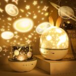 L'ampoule projection d'astronomie avec motifs planètes et étoiles, idéale pour la décoration de chambre d'enfant ou pour une ambiance relaxante.