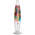 Lampe à lave colorée avec bulles mouvantes, idéale pour décoration scientifique et ambiance relaxante.