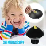 Porte-clé 3D Mirascopie, jouet éducatif pour enfants, expérience scientifique amusante.