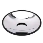 Presse-papiers en forme de visage souriant en métal, décoratif et original, parfait pour une décoration de bureau ou une collection d'objets scientifiques.