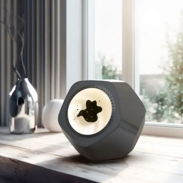 Lampe de nuit en forme d'ours, design moderne, idéale pour la décoration intérieure et la chambre d'enfant, apportant une ambiance chaleureuse et apaisante.