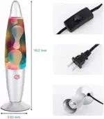 Lave-vaisselle à bulles lumineux avec effets colorés, idéal pour la décoration scientifique et ludique. Facile à utiliser avec interrupteur et prise électrique.