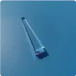 Pince à microscope en verre transparent pour manipulations précises en laboratoire scientifique. Idéale pour la recherche, l'éducation et les expériences en sciences.