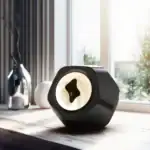 Lampe de bureau moderne avec éclairage LED, design épuré, idéale pour un espace de travail ou une décoration scientifique innovante.