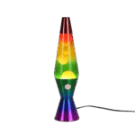 Lampe à lave arc-en-ciel avec couleurs vibrantes, idéale pour la décoration scientifique et ludique. Parfaite pour ajouter une touche de science et de couleur à votre intérieur.