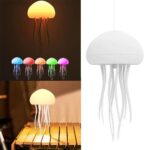 Lampe décorative en forme de méduse avec tentacules lumineux, disponible en plusieurs couleurs pour une décoration moderne et originale.