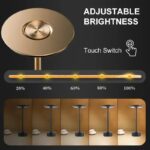 Lampe à intensité variable avec bouton tactile pour ajuster la luminosité.