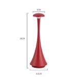 Lampe de bureau scientifique rouge avec design moderne, idéale pour la décoration de votre espace de travail ou de votre intérieur avec une touche scientifique unique.