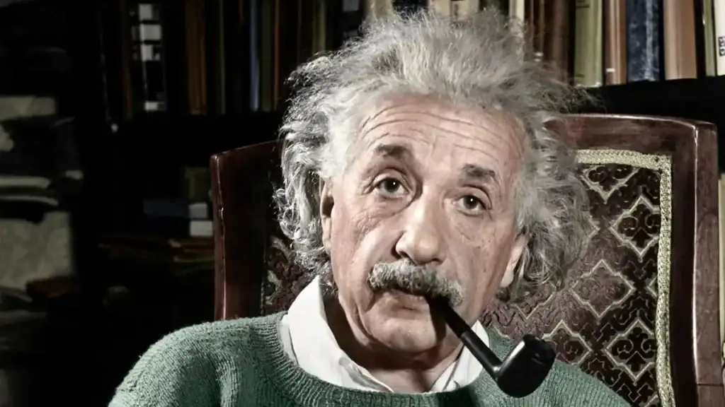 Accessoire de décoration scientifique avec Einstein fumant la pipe.