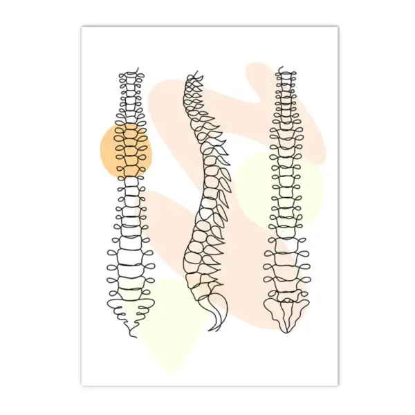 Chaîne moléculaire en spirale illustrant une expérience scientifique, idéale pour la décoration de laboratoire ou d'espace éducatif.