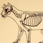Illustration d'un dinosaure avec détails anatomiques précis.