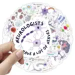 STICKER ÉDUCATIF SUR LES NEUROLOGIES ET NEUROLOGISTES.
