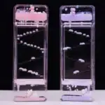 Bâtonnets de liquide coloré dans des tubes en acrylique, expérience scientifique visuelle captivante, parfait pour la décoration ou l'apprentissage scientifique.
