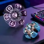 Puce de rotation magnétique innovante avec six bras, conçue pour des expériences scientifiques et éducatives, idéale pour les amateurs de science et de technologie.