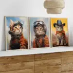 Tableau astronaute chat – Image 3