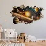 3D Weltraum Sticker