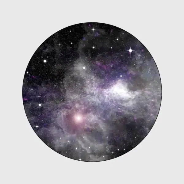 Illustration d'un cosmos avec étoiles et nébuleuses, parfait pour la décoration scientifique ou pour un univers cosmique dans une pièce.