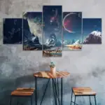 Objet scientifique | Décoration murale d'espace et cosmos.