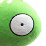 Peluche éducative représentant une cellule végétale avec une texture douce et colorée, idéale pour l'apprentissage ludique de la biologie.