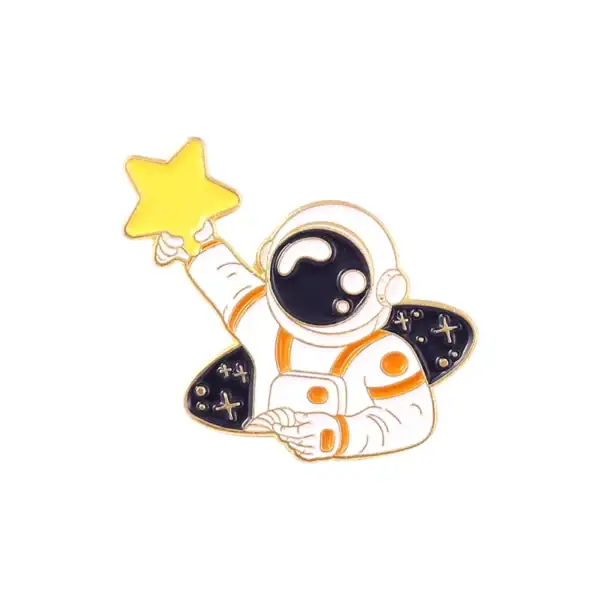 Illustration d'un astronaute en combinaison spatiale tenant une étoile jaune, symbolisant l'exploration et la découverte scientifique.