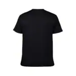 T-shirt noir unisexe, basique, confortable, idéal pour un style décontracté ou à personnaliser. Parfait pour une utilisation quotidienne ou comme support pour des designs ou logos.