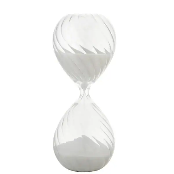 Vase en verre transparent au design moderne, parfait pour la décoration scientifique ou contemporaine, avec une forme unique en double hélice.
