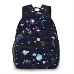 Sac à dos avec motif d'espace et planètes.
