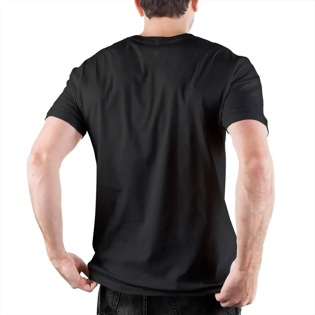 T-shirt noir avec motif scientifique, idéal pour les amateurs de science et de décoration geek. Confortable et tendance, parfait pour un look décontracté.