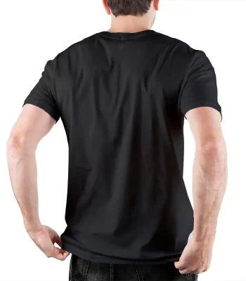 T-shirt noir avec motif scientifique, idéal pour les amateurs de science et de décoration geek. Confortable et tendance, parfait pour un look décontracté.