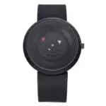 Montre scientifique avec cadran minimaliste et aiguilles colorées, conçue pour les amateurs de science et de design innovant. Parfaite pour la décoration ou un usage pratique.