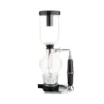 Appareil de distillation en verre pour expériences de laboratoire, avec condenseur et ballon, idéal pour la recherche scientifique et l'enseignement.