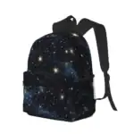 Sac à dos avec motif d'univers et constellations.