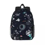 Sac à dos avec motif d'espace et planètes.