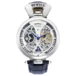 Montre skeleton automatique avec mouvement visible et design sophistiqué.