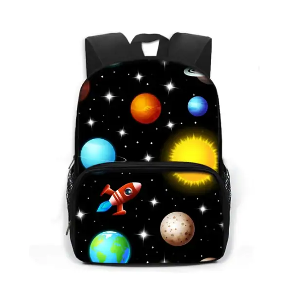 Sac à dos enfant thème espace et planètes.