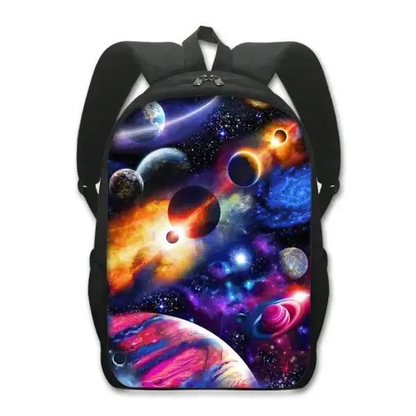 Sac à dos avec motif de l'univers et des planètes.