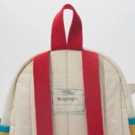Étiquette personnalisable sur un sac à dos scientifique, parfait pour étudiants ou passionnés de sciences, avec un design pratique et coloré.
