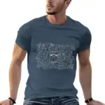 T-shirt homme avec design scientifique et formule mathématique imprimée, parfait pour les amateurs de sciences et de décoration geek.