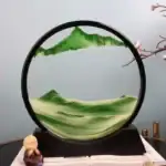 Objet scientifique | Décoration montagne en verre.